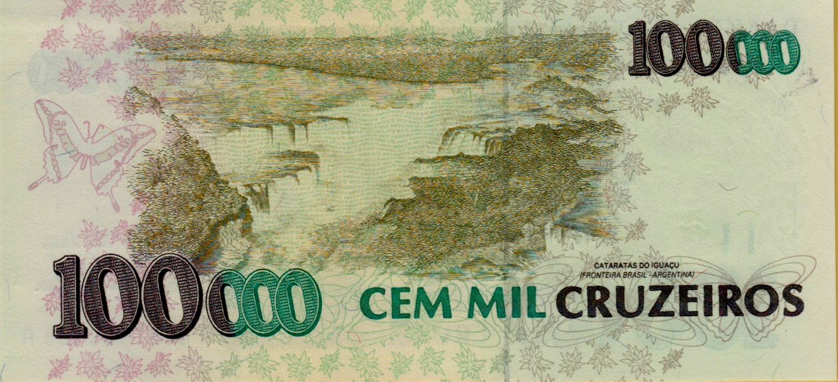 Brazil 100 1993 UNC P-238